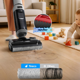 Tineco Floor ONE i5 Stretch Plus 2 - Smart Cordless Wet & Dry Vacuum Cleaner & Mop for Hard Floors, 180° Flat Design, Clean Tough Stains & Pet Hair, Patented iLoop, Self-Cleaning Brush