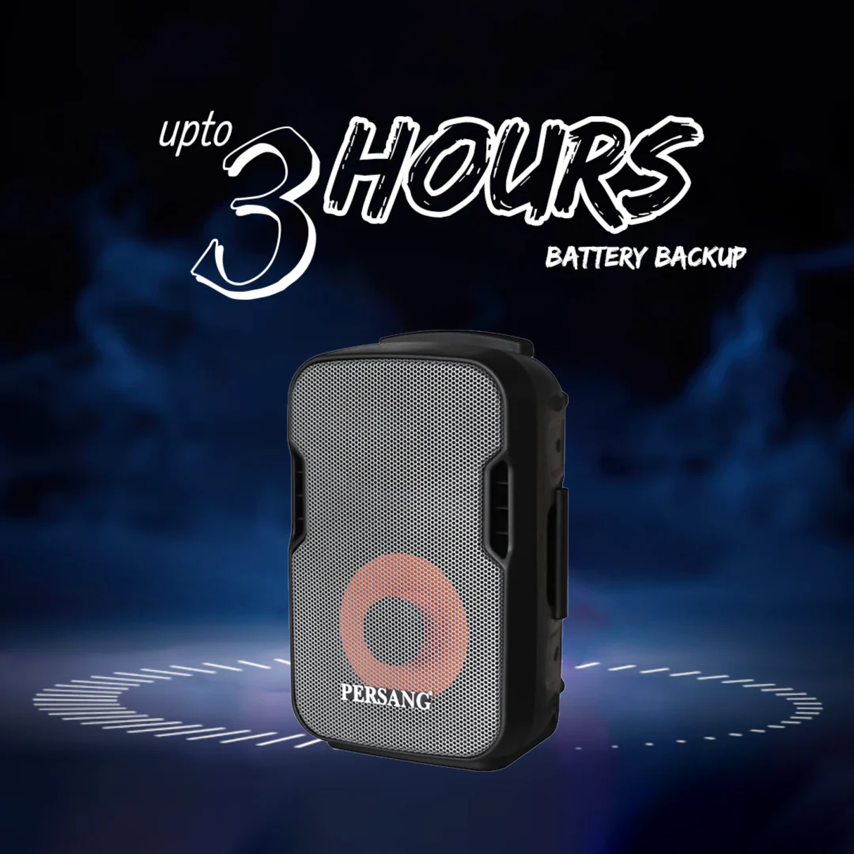 Persang Octane 9 Max-8HD - 8" Bluetooth Party Speaker with Wireless Mic & Built-In Battery
