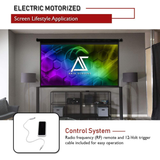 Akia Screens AK-Motorised 84X - 84 Inches Electric Motorised Projection Screen (16:10) (8K / 4K Ultra HD 3D Ready HDR Compatible)