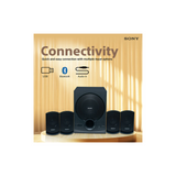 Sony SA-D40M2 - 4.1 Channel Multimedia Speaker System with Subwoofer (Bluetooth, USB, AUX, Remote Control) (Black)(100 Watts)