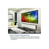 Akia Screens AK-FF100WH2 - 100 Inches CineWhite Fixed Frame Projection Screen (16:9) (8K / 4K Ultra HD 3D Ready HDR Compatible)