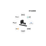 Sony HT-A3000 3.1ch 360 Spatial Sound Mapping SoundbarHome theatre system with Dolby Atmos and wireless Subwoofer SA-SW5 (HT-A3000+SA-SW5)