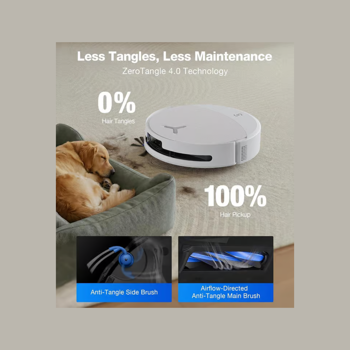 Ecovacs Deebot T90 Pro Omni - 2-in-1 Robot Vacuum Cleaner & Mop, 30000 Pa Blast Suction, Self-Empty & Self-Wash Omni Station, Extra-Long Roller, AI Re-Mop 2.0, PowerBoost Technology