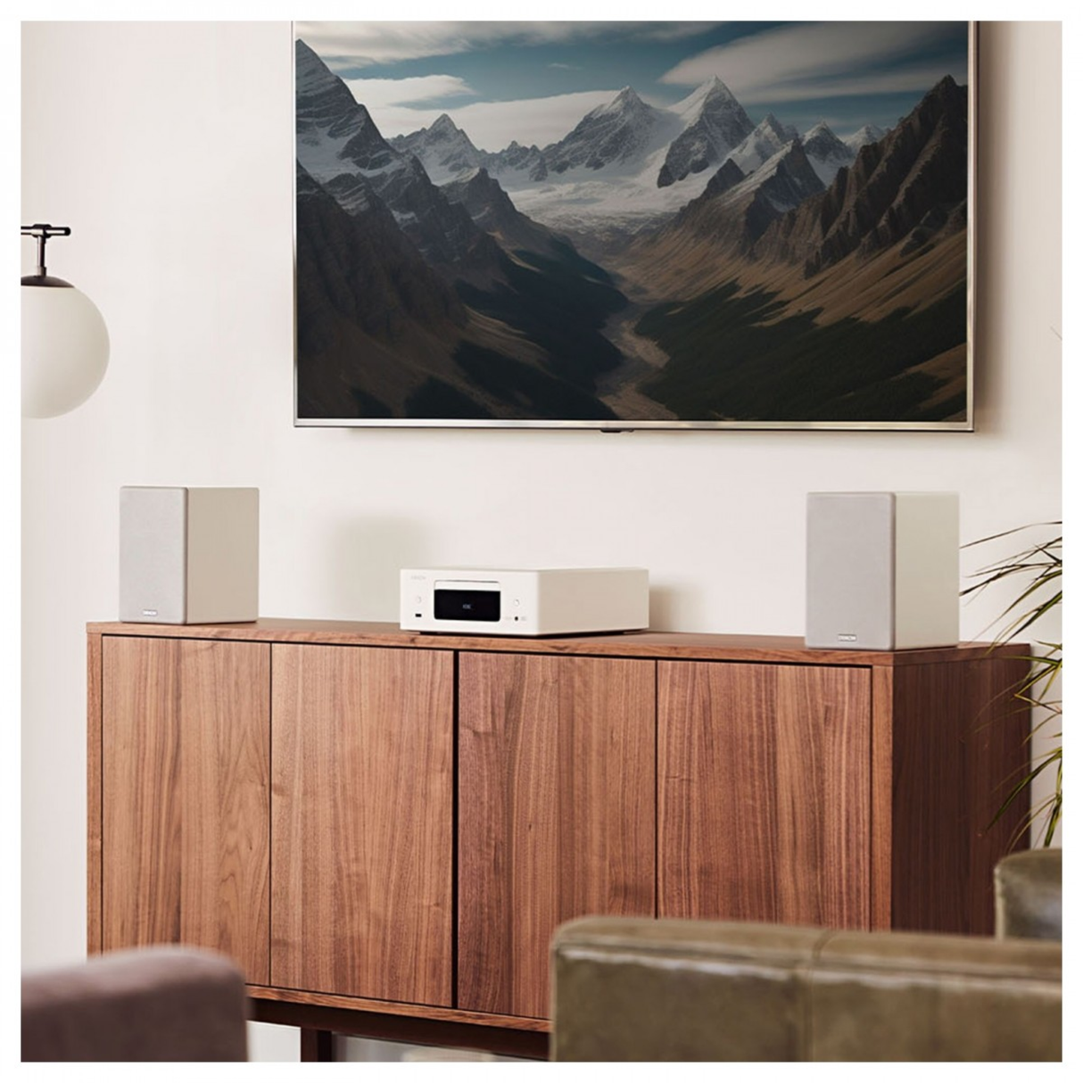 Denon Ceol RCD-N12 HiFi System with CD, Wifi, Bluetooth and FM/AM Tuner (White)