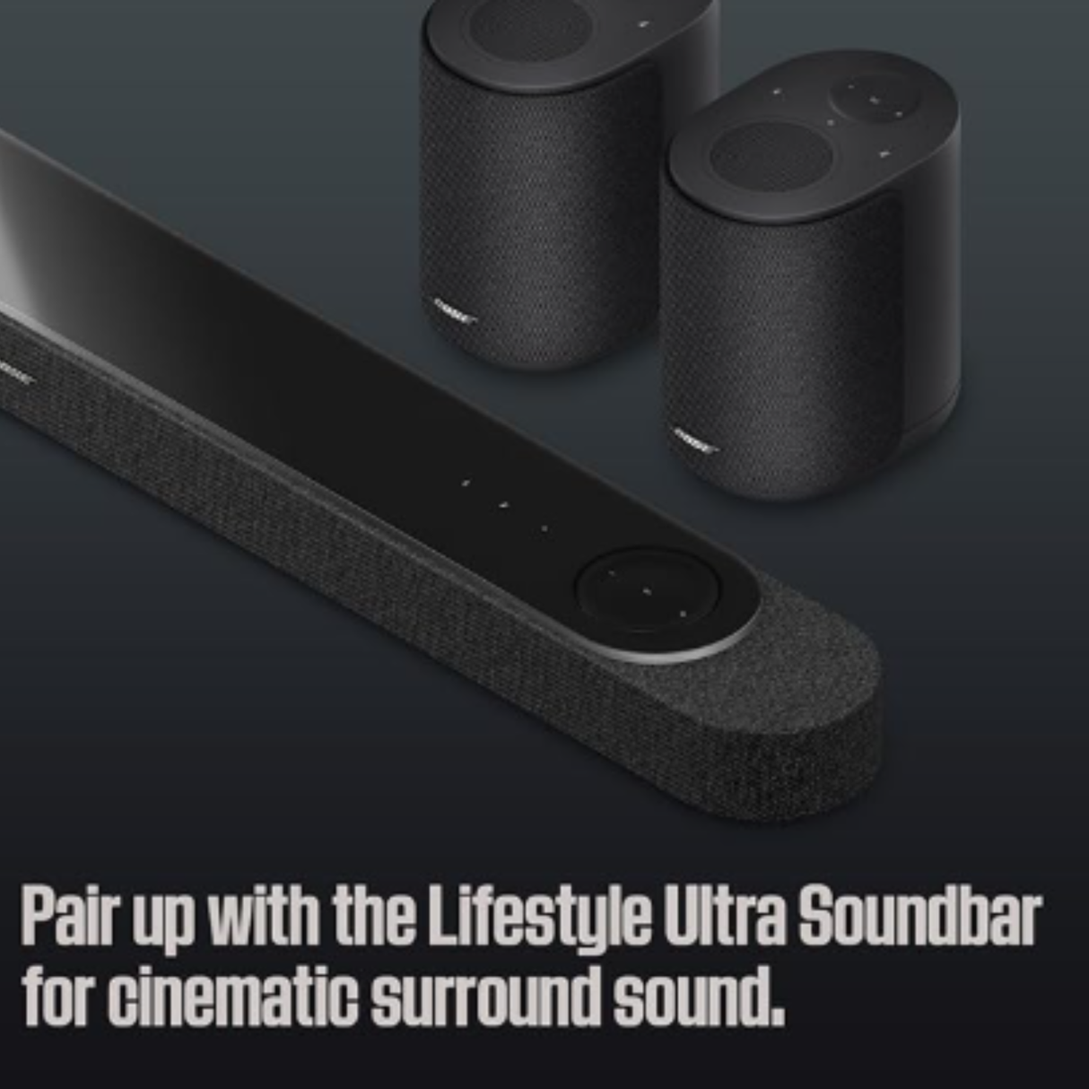 Bose Lifestyle Ultra Speaker - Wireless Home Speaker, TrueSpatial Audio, CleanBass, AirPlay & Google Cast (White) (Pair)