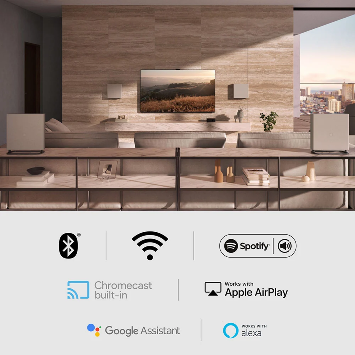 Sony Bravia Theatre Quad (HT-A9M2+ SA-SW3) - Premium Wireless Dolby Atmos Home Theatre System With Wireless Subwoofer SW3 (IMAX,Dolby Atmos/DTSx,360RA,Voice Zoom3,Alexa & Google,8K/4K HDR)