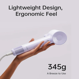 Laifen SE Lite Hair Dryer - 150 Million Negative Ionic Blow Dryer With 100,000 RPM Brushless Motor, 1400 Watt Powerful Fast Drying High-Speed Low Noise Hairdryer, Lightweight and Compact Design (Purple)