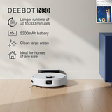 Ecovacs DEEBOT N30 White - 2 in 1 Robot Vacuum Cleaner & Mop (10000 Pa Suction, 5200mAh Battery, Zero Tangle 2.0 Technology, Advanced TrueMapping, Maps 1100 sq ft in just 8 mins)
