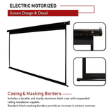 Akia Screens AK-Motorised 100XH - 100 Inches Electric Motorised Projection Screen (16:9) (8K / 4K Ultra HD 3D Ready HDR Compatible)