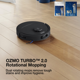 Ecovacs Deebot N50 PRO Omni - 2 in 1 Robotic Vacuum Cleaner & Mop, 2026 New Launch 25000 Pa Suction, Self-Emptying Omni-Station, Zerotangle 3.0, Hot Air-Drying, Auto-Lift Mop On Carpet
