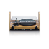 Lenco LS-500OK - Record player with built-in amplifier and Bluetooth plus Bookshelf Speakers (Wood)