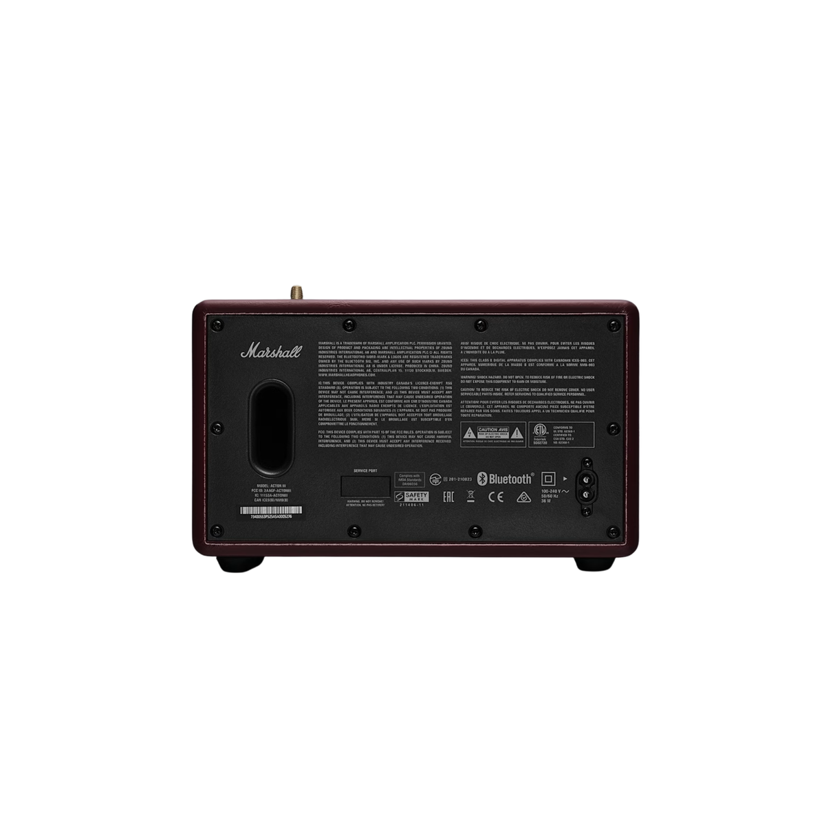 Marshall Acton III - Compact Bluetooth Speaker (Burgundy)