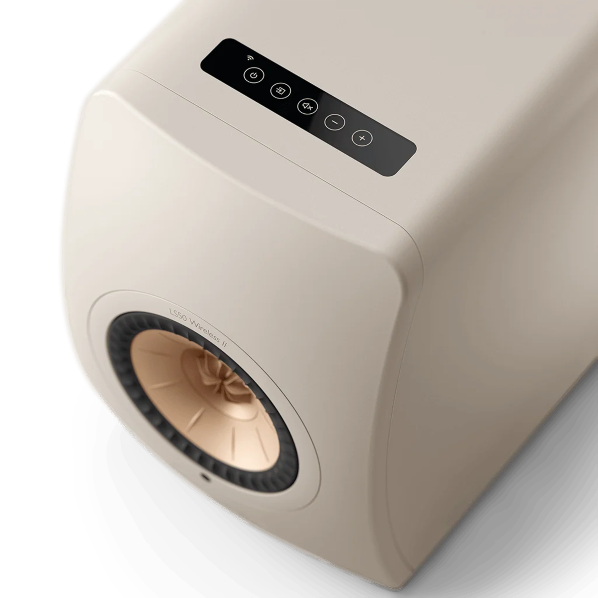 KEF LS50 Wireless 2 - Powered/Active Bookshelf Speaker (Pair) (Sand Shell)