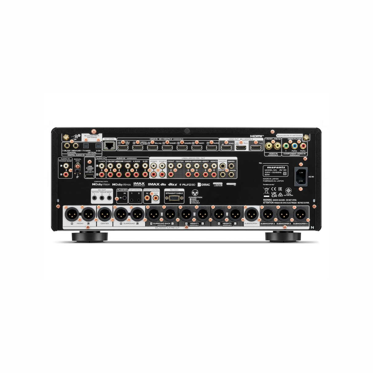 Marantz AV 30 - 13.2 Channel 8K Ultra HD AV Processor & Preamplifier with Dolby Atmos & DTS:X