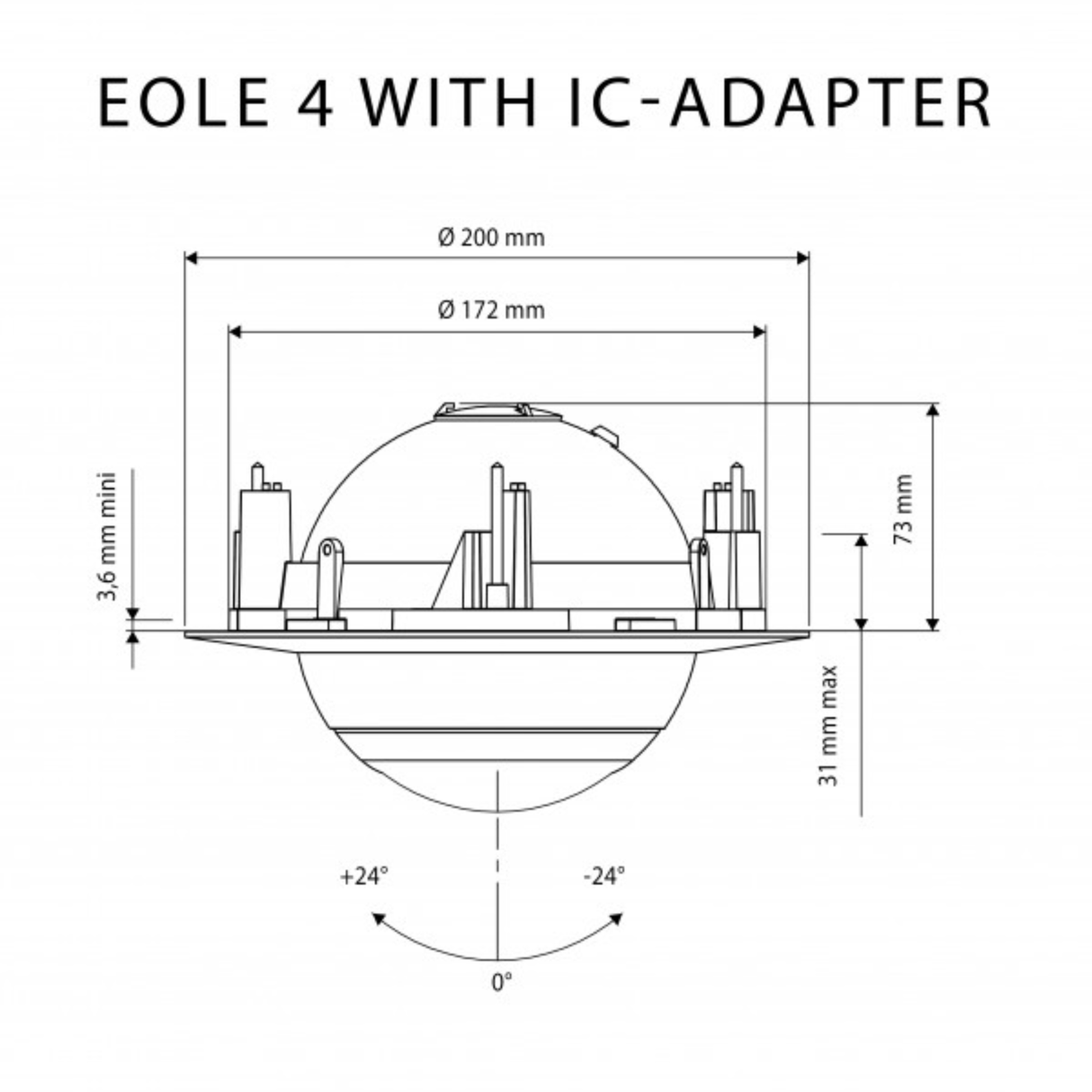 Cabasse Eole 4 In Ceiling Bracket (Each)