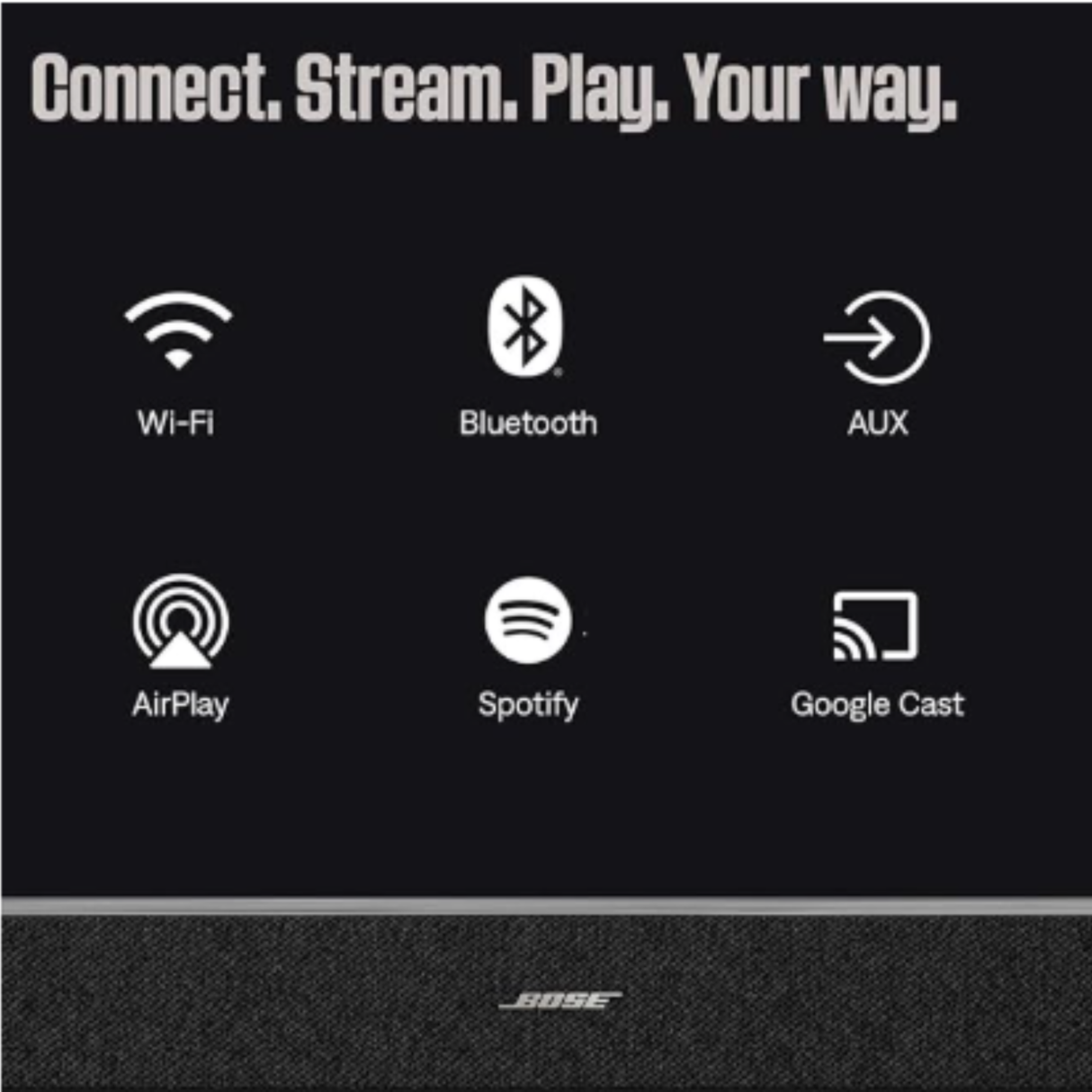 Bose Lifestyle Ultra Speaker - Wireless Home Speaker, TrueSpatial Audio, CleanBass, AirPlay & Google Cast (Black) (Pair)
