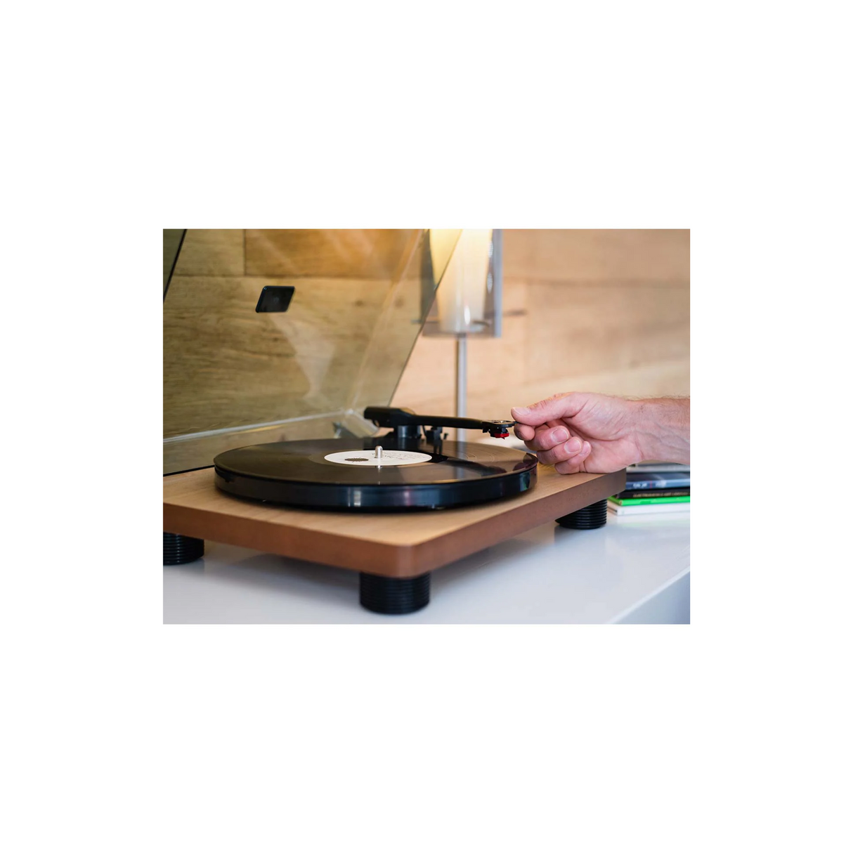 Lenco LS-50WD - Record Player with built-in speakers & USB (Wood)