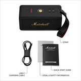 Marshall Middleton II - Portable Bluetooth Speaker (Black & Brass) (Over 30 Hours Playtime, IP67 Waterproof)