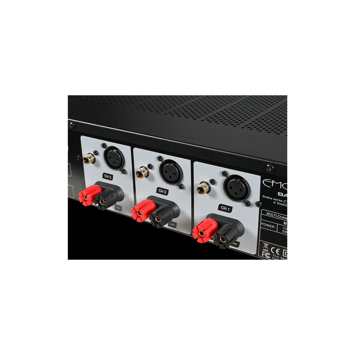 Emotiva BasX A3+ 3.1 Channel Stereo Power Amplifier