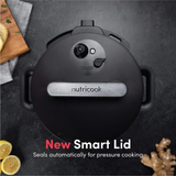 Nutricook 8 QT - 7.7 Litre Stainless Steel Smart Pot 2, 1000W, 9-in-1 Electric Pressure Cooker, Slow Cooker, Rice Cooker, Steamer, Sauté, Sous Vide, Yogurt Maker, Smart Lid, Delay Start