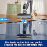 Tineco Floor One S6 Stretch Max - Cordless Wet Dry Vacuum Cleaner, 180°Lay-Flat Smart Vacuum Mop, 60 Minutes Long Runtime 158℉ Flashdry Self-Cleaning, Dual-Sided Edge Cleaning