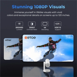ETOE Starfish Plus - 300 Lumens 1080P Full HD DLP Google TV Smart Portable Projector