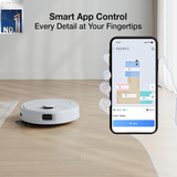 Ecovacs DEEBOT N30 White - 2 in 1 Robot Vacuum Cleaner & Mop (10000 Pa Suction, 5200mAh Battery, Zero Tangle 2.0 Technology, Advanced TrueMapping, Maps 1100 sq ft in just 8 mins)