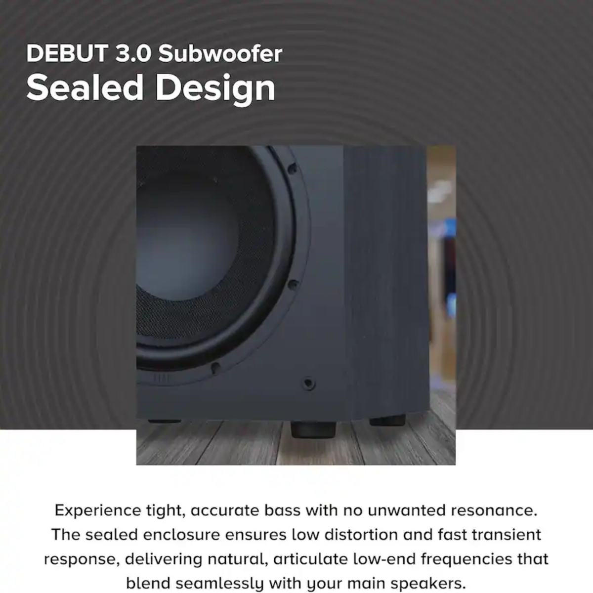 Elac Debut 3.0 DS153 - 15 Inches 600W Powered Subwoofer
