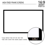Akia Screens AK-FF135WH2 - 135 Inches CineWhite Fixed Frame Projection Screen (16:9) (8K / 4K Ultra HD 3D Ready HDR Compatible)