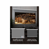 Vividstorm Long Throw Obsidian Slimline Ambient Light Rejection 92 Inches Motorised Tab Tension Screen