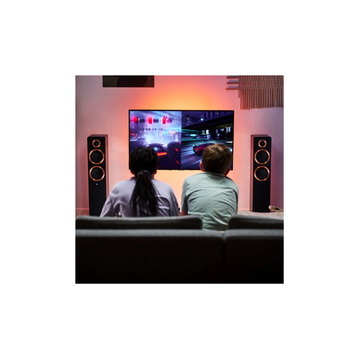Argon Audio Forte A55 Wifi - Wifi Enabled Powered Floor Standing Speaker with HDMI ARC (Pair) (Black)