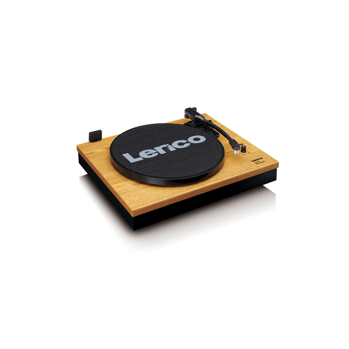 Lenco LS-300WD - Record Player with Bluetooth and two Bookshelf speakers (Wood)
