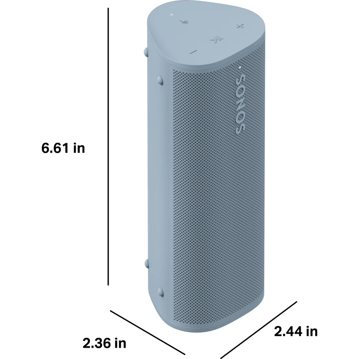 Sonos Roam 2 - Lightweight Portable Waterpoof Speaker with Bluetooth, WiFi, 10 Hour Battery Life and Voice Control (Wave)