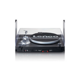 Lenco LS-500BK - Record player with built-in amplifier and Bluetooth plus Bookshelf Speakers (Black)
