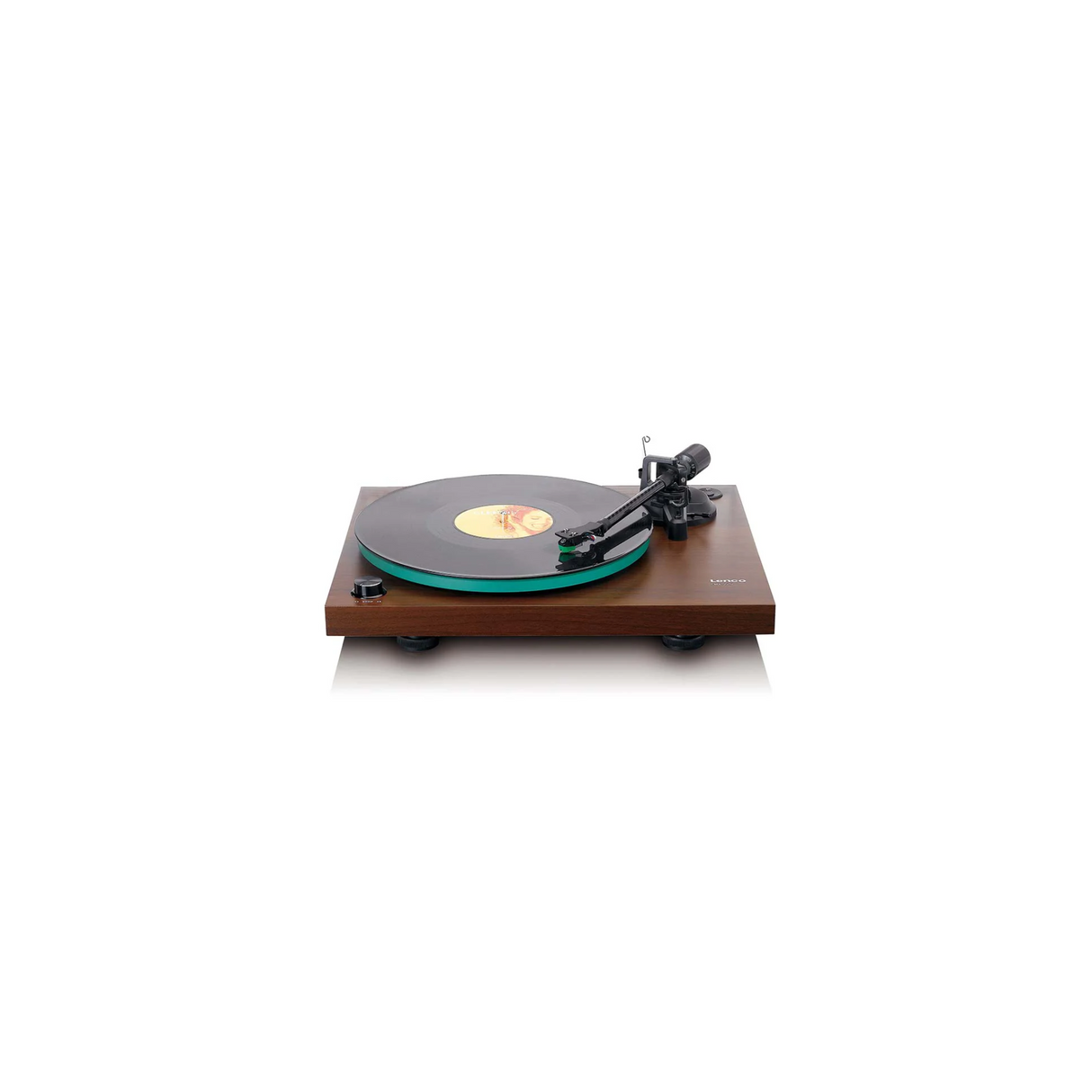 Lenco LBT-225WA - Record player with Bluetooth (Dark Brown) (Audio-Technica AT-VM95E high quality cartridge)