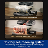 Tineco Floor One Switch S6 Power Kit - Cordless Wet & Dry Vacuum Cleaner, 5-in-1 Smart Multi-Function Mop, 180° Lay-Flat Design, FlashDry Self-Cleaning, Anti-Tangle Roller, Dual-Edge