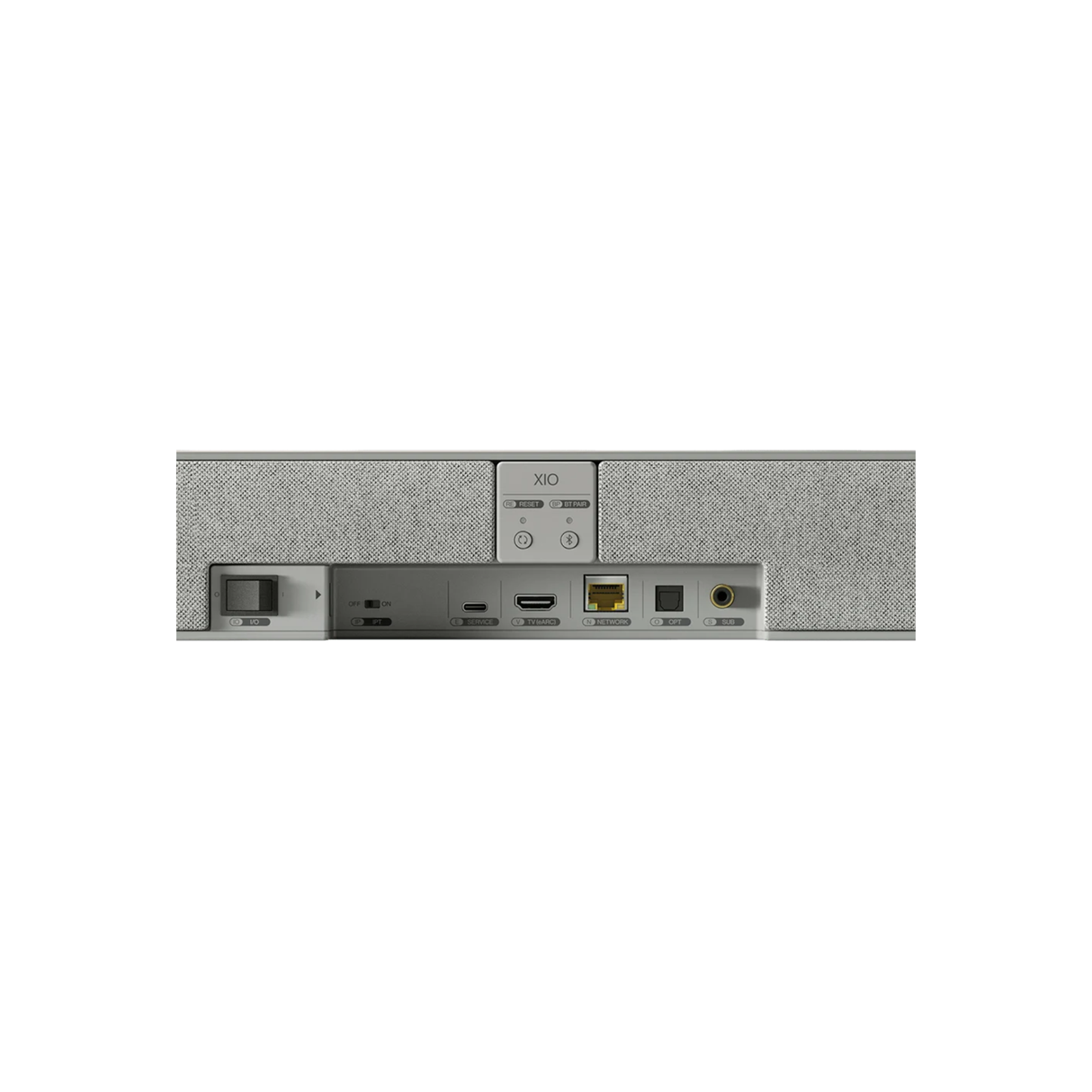 KEF XIO Soundbar - 5.1.2 Dolby Atmos Spatial Audio Soundbar (Silver Grey)