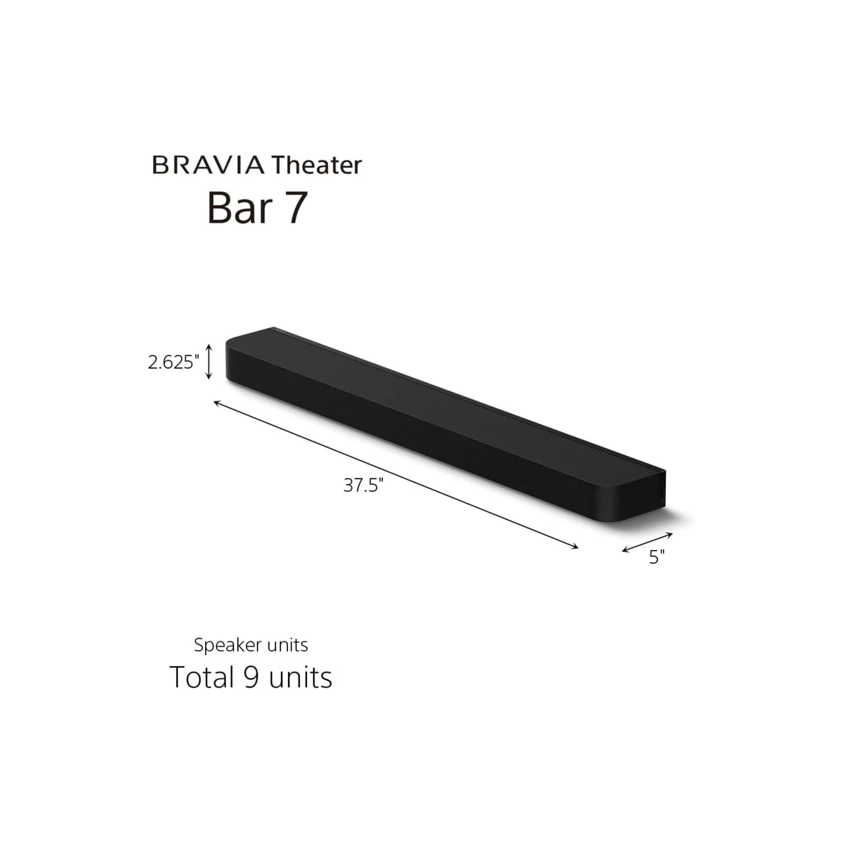 Sony Bravia Theatre Bar 7 (HT-A7100) with 360 spatial sound Mapping,IMAX,Dolby Atmos/DTSx Soundbar with Wireless Subwoofer SA-SW3