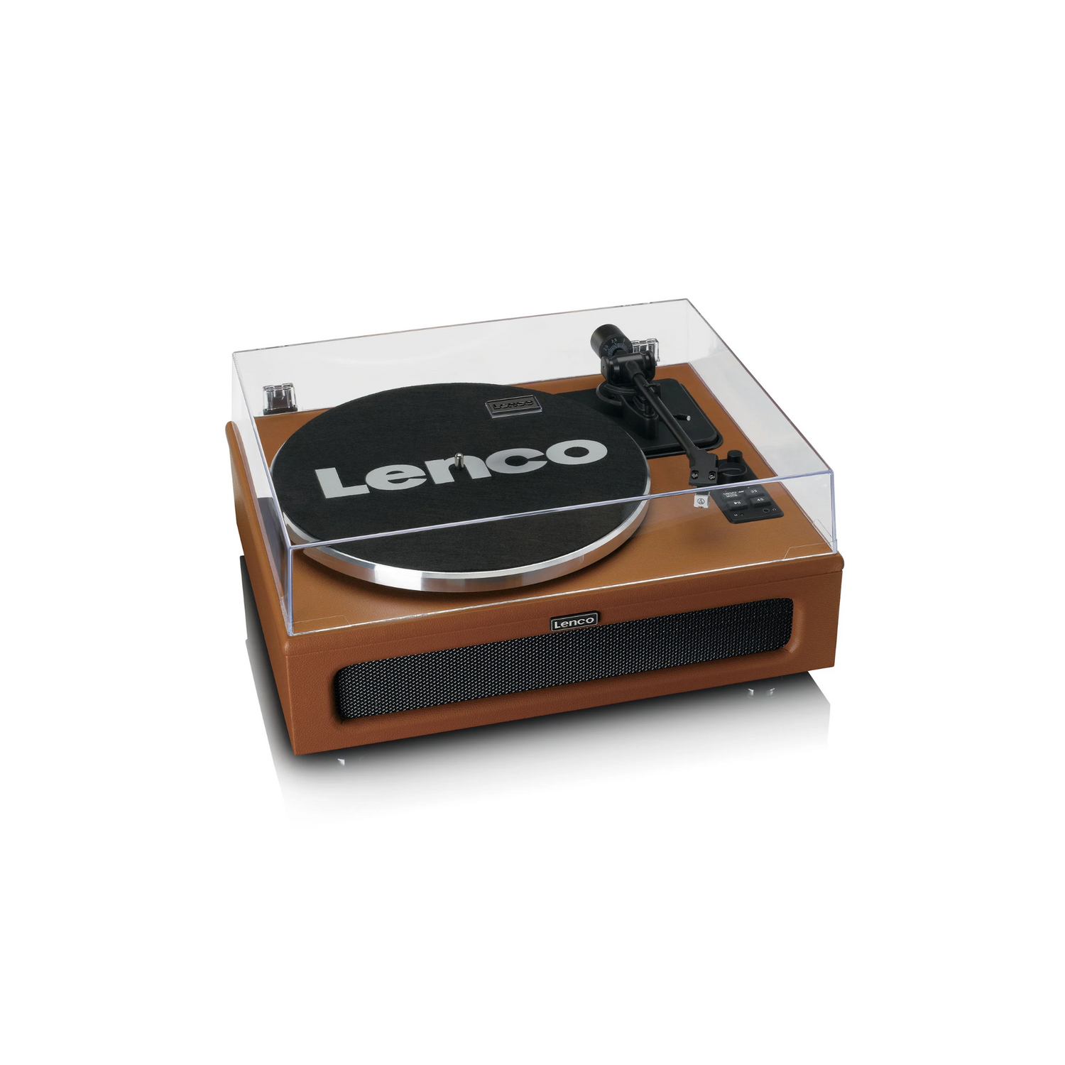 Lenco LS-430BN Record Player with built-in speakers (Brown)