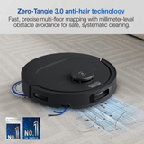 Ecovacs Deebot N50 PRO Omni - 2 in 1 Robotic Vacuum Cleaner & Mop, 2026 New Launch 25000 Pa Suction, Self-Emptying Omni-Station, Zerotangle 3.0, Hot Air-Drying, Auto-Lift Mop On Carpet