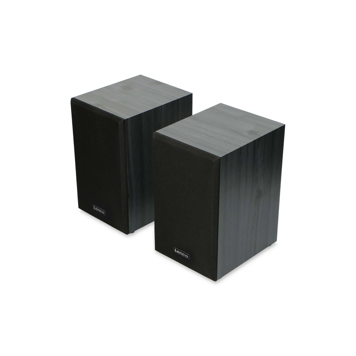 Lenco LS-300BK - Record Player with Bluetooth and two Bookshelf speakers (Black)