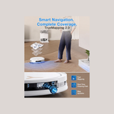 Ecovacs Deebot T50S Pro Omni - 2 in 1 Robot Vacuum Cleaner & Mop, 25000 Pa Suction, Self-Empty & Self Wash Omni-Station, ZeroTangle 3.0, Hot Air-Drying, Auto-Lift Mop, 250 Mins Runtime