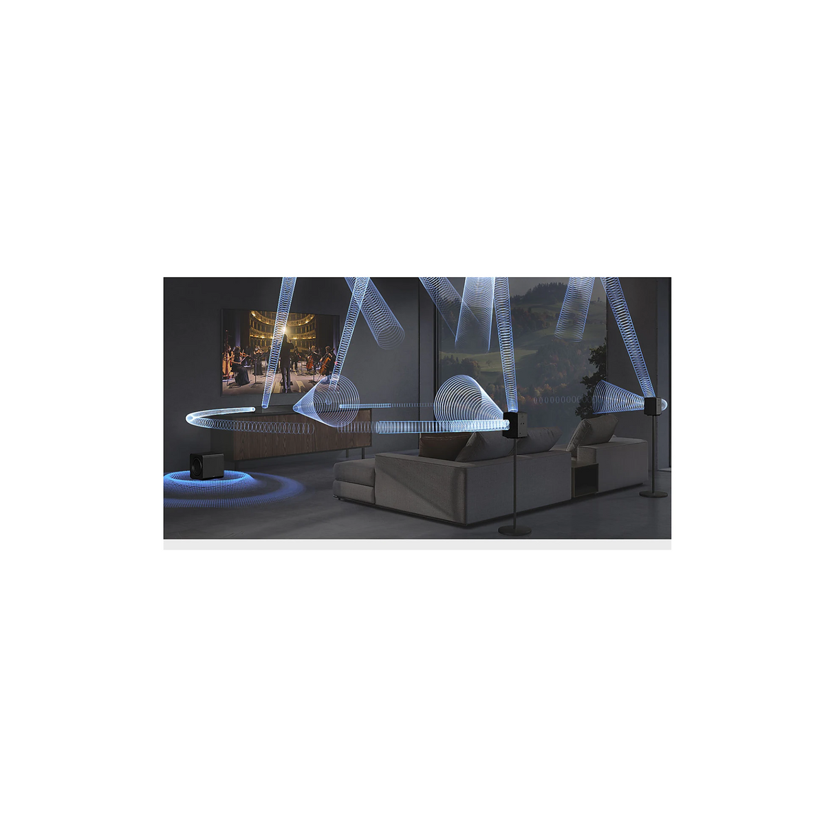 Samsung HW-Q990F - 11.1.4 Channel 756W Q Symphony Soundbar with Wireless Dolby Atmos & Alexa built-in