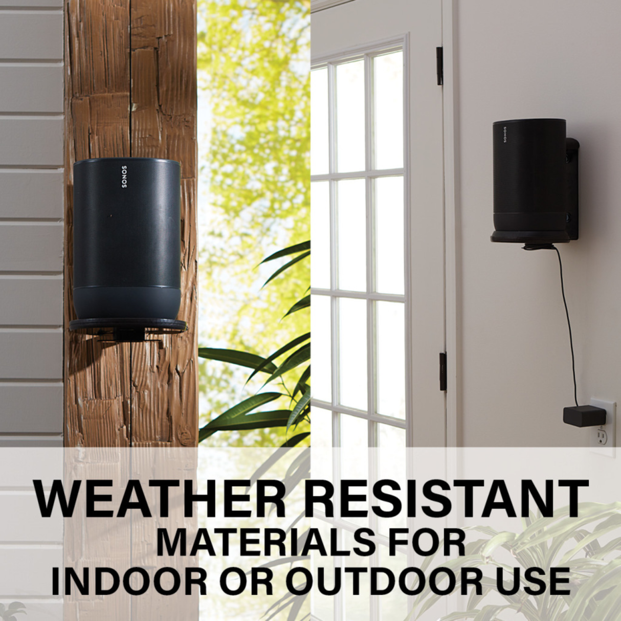 Sanus WSSMM1 Mount Designed For Sonos Move & Move 2 Speaker (Black) (Each)