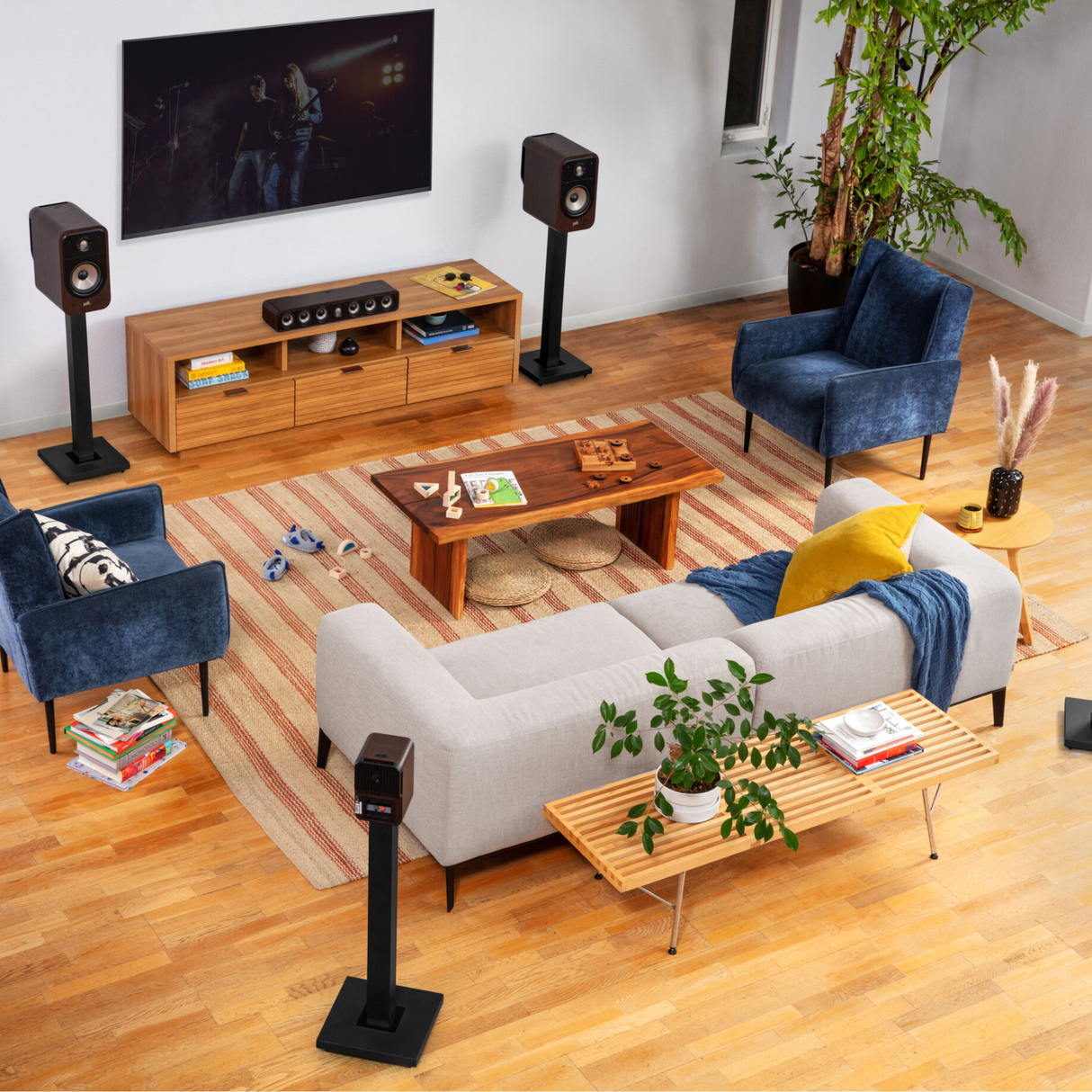 Polk Audio Signature Elite ES10 - Compact Bookshelf Speakers (Pair) (Brown)