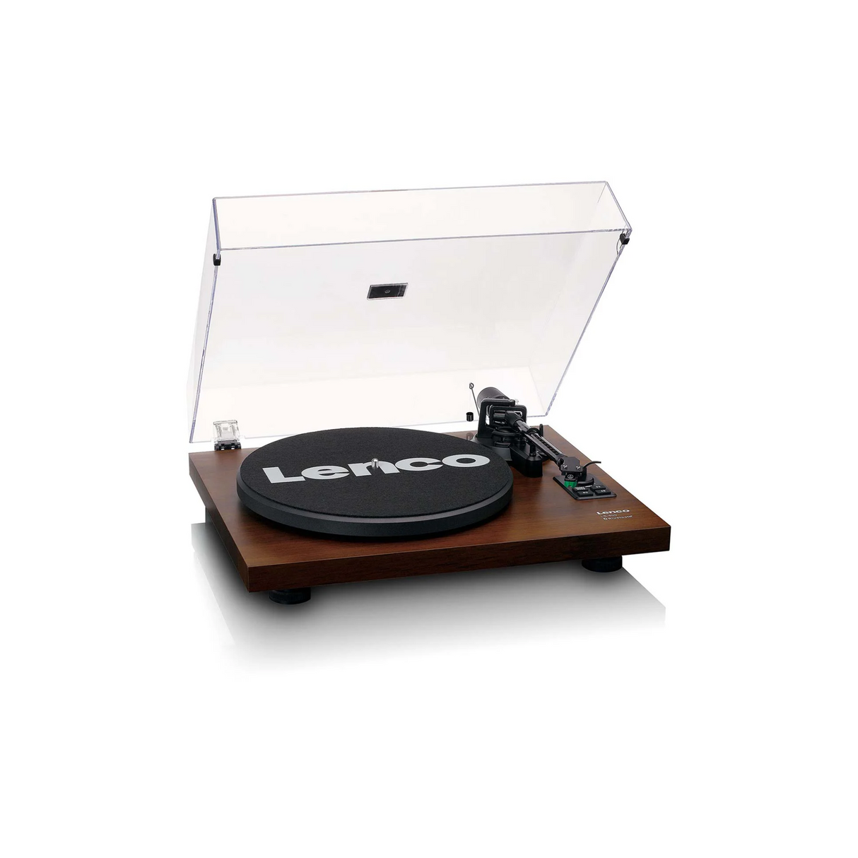 Lenco LS-600WA - Record player with built-in amplifier & Bluetooth plus 2 Bookshelf speakers (Walnut)