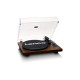 Lenco LS-600WA - Record player with built-in amplifier & Bluetooth plus 2 Bookshelf speakers (Walnut)