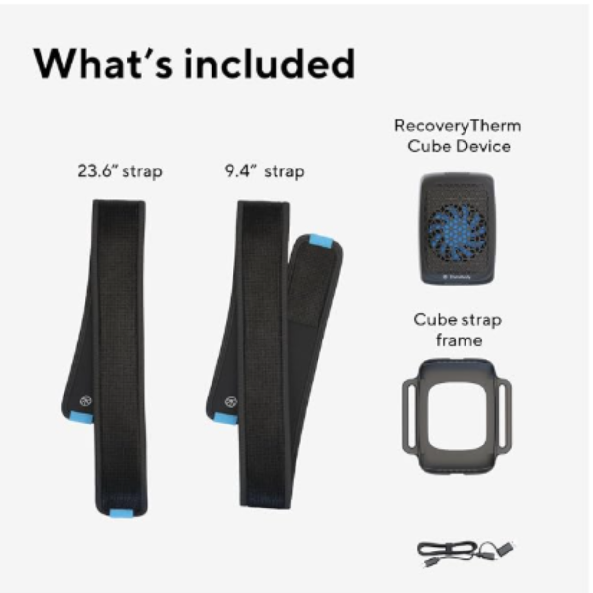Therabody RecoveryTherm Cube - Instant Heat, Cold & Contrast Therapy for Pain Relief & Exercise Recovery in Knee, Back, Shoulders & Full Body - Portable Hot and Cold Pack with Cryotherapy