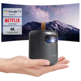 ETOE Dolphin - 1080P Full HD DLP Smart Portable Google TV Projector with Built In Battery