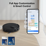 Ecovacs Deebot N50 PRO Omni - 2 in 1 Robotic Vacuum Cleaner & Mop, 2026 New Launch 25000 Pa Suction, Self-Emptying Omni-Station, Zerotangle 3.0, Hot Air-Drying, Auto-Lift Mop On Carpet